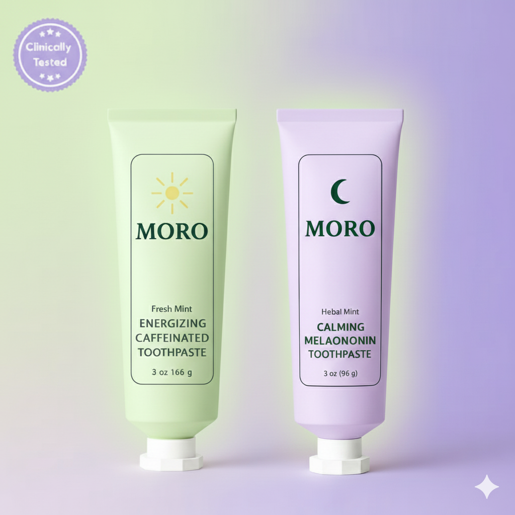 Moro  Caffiene & Melatonin Toothpaste Bundle